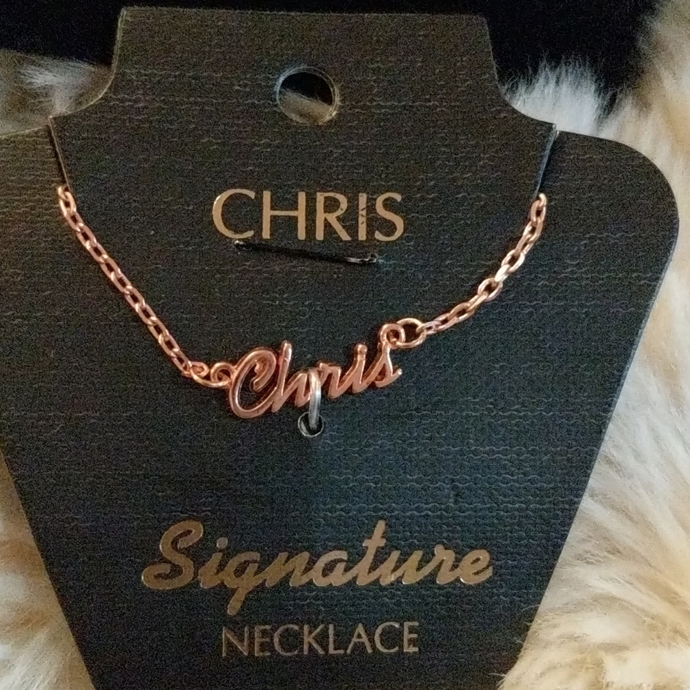 CHRIS Rose Gold Necklace
